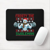 Frosty The Swoleman Ugly Christmas Sweater Funny S Mousepad (Mit Mouse)