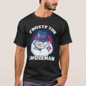 Frosty The Swoleman Ugly Christmas Sweater Funny S T-Shirt (Vorderseite)
