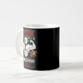 Frosty The Swoleman Ugly Christmas Sweater Funny X Kaffeetasse (Vorderseite Links)