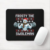 Frosty The Swoleman Ugly Funny Christmas Snowman W Mousepad (Mit Mouse)