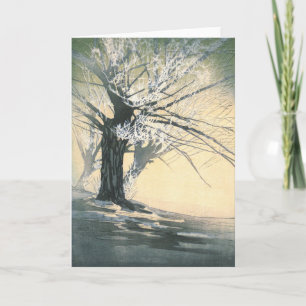Frosty Tree 1920 Feiertagskarte