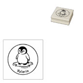 Frosty Waddle – Custom Penguin Name Stamp Gummistempel (Stempel)