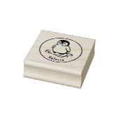 Frosty Waddle – Custom Penguin Name Stamp Gummistempel (Stempel)