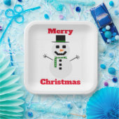 Frosty White Paper Plate Pappteller (Party)