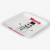 Frosty White Paper Plate Pappteller (Gewinkelt)