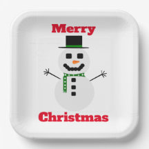 Frosty White Paper Plate