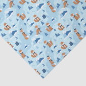 Frosty Winter Foxes Seidenpapier (Detail)