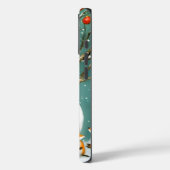 Frosty Winter Whimsical Snowman Fox Wonderland Case-Mate iPhone Hülle (Rückseite / Links)