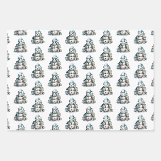 Frosty Wonderland Geschenkpapier Set (Vorderseite)