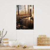 Frosty Yellowstone Morning Poster (Küche)