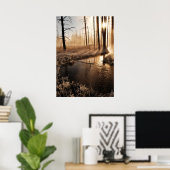 Frosty Yellowstone Morning Poster (Heimbüro)