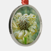 Frosty Zinna Silbernes Ornament (Rechts)