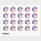 FROSTY's NIGHT Snowman Design Stickers (Blatt)