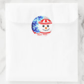 FROSTY's NIGHT Snowman Design Stickers (Tasche)