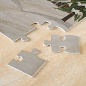 Frosty's Snowy Scene Personalisierte Weihnachten Puzzle (Seite)
