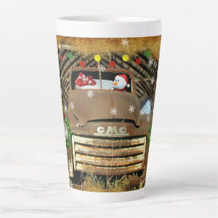 Frostys Vintage-GMC-Lkw-Weihnachtsfahrt Milchtasse