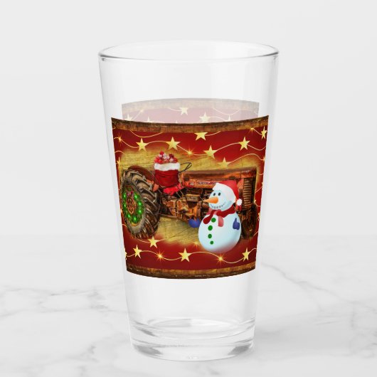 Frosty's Vintage Weihnachten Glas (Vorderseite)