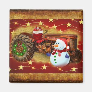Frosty's Vintage Weihnachten Magnet