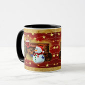Frosty's Vintage Weihnachten Tasse (Vorderseite Links)