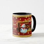 Frosty's Vintage Weihnachten Tasse (VorderseiteRechts)