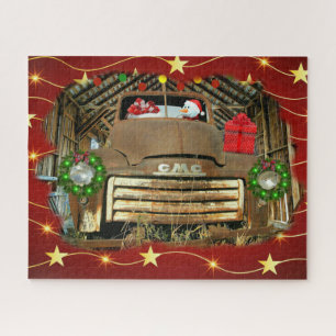 Frosty's Vintager GMC Truck Weihnachtslauf Puzzle