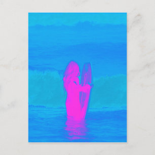 Frothing Neon Postkarte