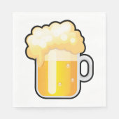 Frothy Beer Tasse Serviette (Vorderseite)