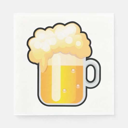 Frothy Beer Tasse Serviette (Vorderseite)