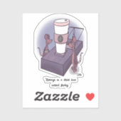 Frothy Custom Cut Sticker (Blatt)