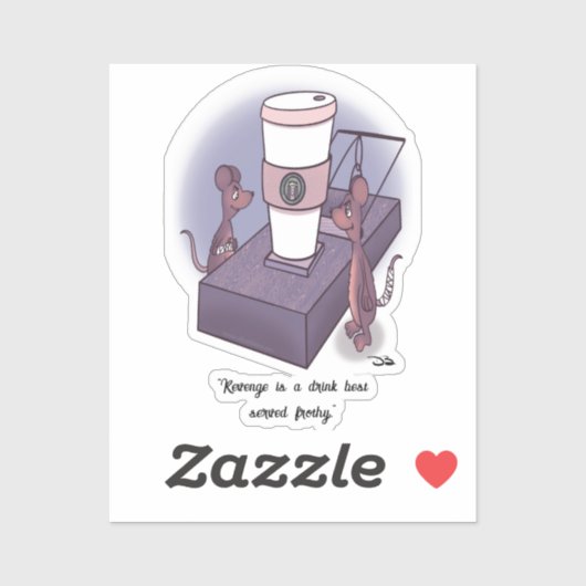 Frothy Custom Cut Sticker (Blatt)