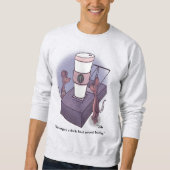 Frothy Men's Ash Sweatshirt (Vorderseite)