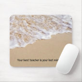 Frothy Ocean Surf mit Quote Mouse Pad Mousepad (Mit Mouse)