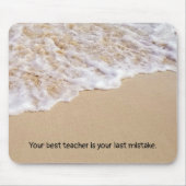 Frothy Ocean Surf mit Quote Mouse Pad Mousepad (Vorne)