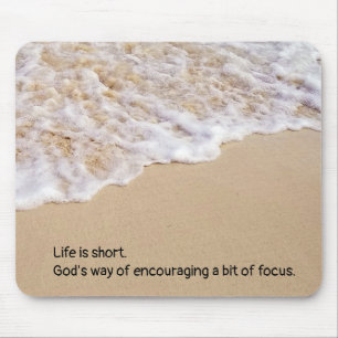 Frothy Ocean Surf mit Quote Mouse Pad Mousepad