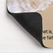 Frothy Ocean Surf mit Quote Mouse Pad Mousepad (Ecke)