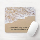 Frothy Ocean Surf mit Quote Mouse Pad Mousepad (Mit Mouse)