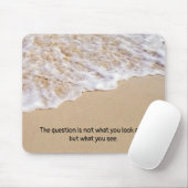 Frothy Ocean Surf mit Quote Mouse Pad Mousepad (Mit Mouse)