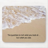 Frothy Ocean Surf mit Quote Mouse Pad Mousepad (Vorne)