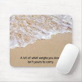 Frothy Ocean Surf mit Quote Mouse Pad Mousepad (Mit Mouse)