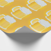 Frothy Pints of Golden Beer Tasse Muster Geschenkpapier (Ecke)