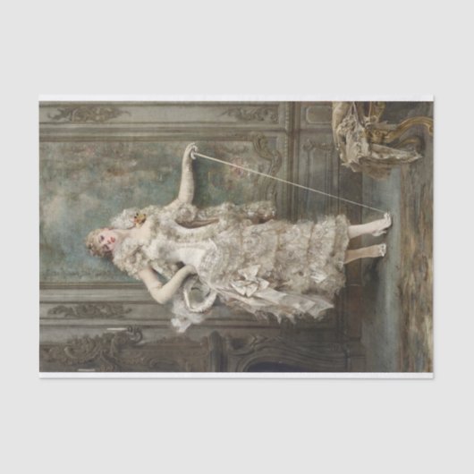 Frou Frou von Georges Jules Victor Clairin Seidenpapier (Vorderseite)