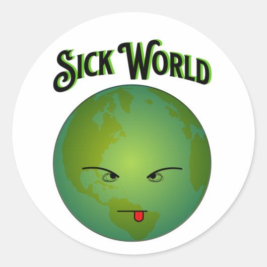 Frown World - Sick World - Sticker (Vorderseite)