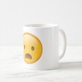 Frownace with Open Mouth - Emoji Kaffeetasse (VorderseiteRechts)