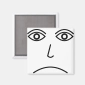 Frowning Face Magnet (Vorderseite/Rückseite)