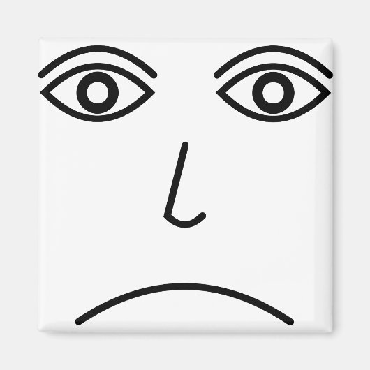 Frowning Face Magnet (Vorne)
