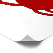 Frowning Red Crab Pants Poster (Ecke)