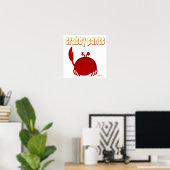 Frowning Red Crab Pants Poster (Heimbüro)