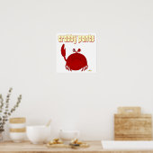 Frowning Red Crab Pants Poster (Küche)
