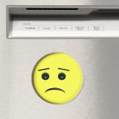 Frowny Face Yellow Magnet (In Situ (Geschirrspüler))