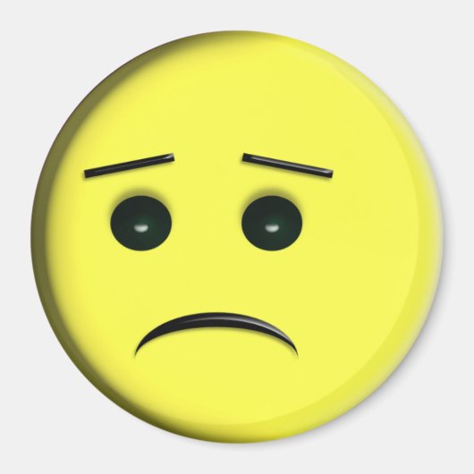 Frowny Face Yellow Magnet (Vorne)